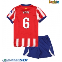 Maglie da calcio Atletico Madrid Koke #6 Prima Maglia Bambino 2026-27 Manica Corta + Pantaloni corti)
